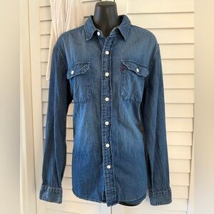 Levi's Blue Denim Button-Down Shirt